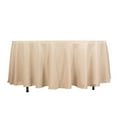 thumbnail image 2 of BalsaCircle 108" Round Premium Polyester Tablecloth Wedding Table Linens Beige, 2 of 8
