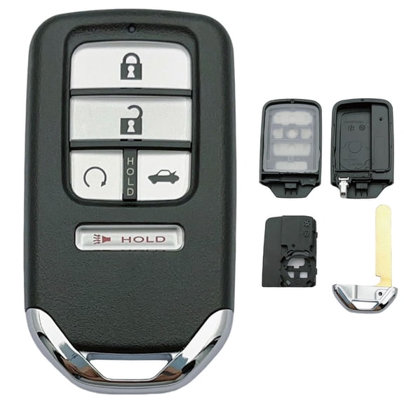 SUGUANGHUI Replacement Key Fob Shell Case Fits for Civic Accord CRV Pilot Passport Insight Hybrid EX LX 2016-2022 Keyless Entry Remote Control 5 Button Flip Key Pad Cover