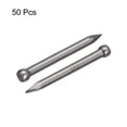 thumbnail image 3 of Finishing Nails 50 Pack 25mm 1 Inch Hand-Drive Hardware Carbon Steel Lost Head Nails, 3 of 5