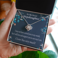 thumbnail image 2 of To Stepdaughter Love & Support Infinity Knot Necklace Message Card, 2 of 17