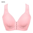 thumbnail image 1 of Sujetador inalámbrico transpirable con hebilla frontal, correa ancha, ropa interior fina para mujer niña, rosa claro, 38/85 Inevent AP001203-14, 1 of 7