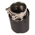 thumbnail image 5 of EGOESWELL Tail Exhaust Pipe Muffler Tip 63mm Inlet 89mm Outlet 160mm Length Stainless Steel Carbon Fiber 1PC, 5 of 7