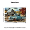 thumbnail image 2 of Placemats Set of 4 / 6, Vintage Truck Farm Scene Placemats for Dining Table Indoor/Outdoors Heat Resistant Washable Placemats 18" x 12", 2 of 8