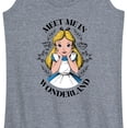 thumbnail image 3 of Alice In Wonderland - Meet Me in Wonderland - Women's Racerback Tank Top, 3 of 5