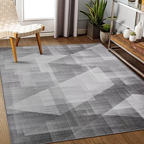 Modern Washable Area Rug Geometric Kitchen Sink Rug NonSlip Doormat