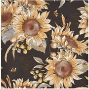 Bestwell Napkin Sunflower Ladybug Bee Retro Floral Kitchen Dining Table Collection Party Decor Housewarming Gift 1 Pack 20" 20"
