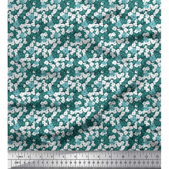 Soimoi Rayon Fabric Floral Shirting Fabric Prints by Yard 56 Inch Wide
