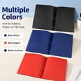 thumbnail image 3 of 1 Pcs Plastic Folders with Pockets and Prongs, Assorted Colors, Pocket Folders, Two Pocket Folder, 3 Prong Folders with Pockets for School&Office(Red), 3 of 8