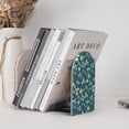 thumbnail image 6 of Lsque Floral Printed Wood Bookends,Non-Skid Bookend for Shelves,Heavy Duty Support Bookends,Non-Slip Foam Pads for Office, Home, and Library,1 Pair, 6 of 8