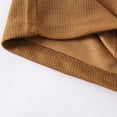 thumbnail image 7 of Fdqin Boys Summer Clothes 4 Pcs Button Down Waffle Texture Short Sleeve Shirt and Shorts Sets Beach Vacation Outfit Brown Black 3-4 Years, 7 of 7