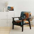 thumbnail image 2 of Designart « Dynamic VORTEX » Fauteuil d'Appoint Rembourré à Spirale Orange - Fauteuil Moderne pour Chambre, 2 of 7