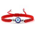 thumbnail image 1 of Evil Eye Braided Bracelet Lucky Red Black Color Thread Couple Chain Handmade, 1 of 1