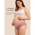 thumbnail image 3 of HBlife 5-Pack Maternity Underwear Women's Seamless Wave Edge Panties No Show Bikini Under Bump, 3 of 7