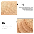 thumbnail image 5 of Japanese Style Handcrafted Friendly Padded Knitted Straw Flat Seat Cushion, Hand Woven Tatami Floor Cushion Pad - 45x45cm, 5 of 6