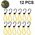 thumbnail image 1 of 12/20 piezas 15 cm ganchos de cuerda elástica ganchos de alambre en espiral de pintura antioxidante con cuerda elástica reflectante separable ganchos de cinta de flejado de alta resistencia para Camping camiones barcos, 1 of 8