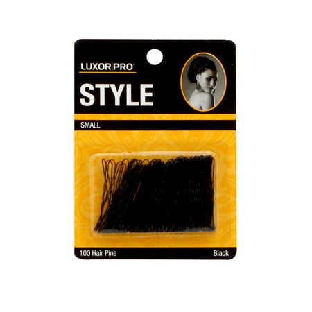 Luxor Professional Style Small Hair Pins 100 Hair Pins - Black Model No.