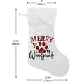 thumbnail image 2 of Coolnut Christmas Stockings Christmas Paw Dog Or Cat , 1 Pack 17.7" Xmas Fireplace Santa Socks Christmas Tree Hanging Stockings Decoration for Christmas Holiday Xmas Gift, 2 of 6