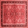 thumbnail image 1 of Ahgly Company Indoor Square Oriental Red Traditional Area Rugs, 8' Square, 1 of 4