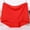 Red, variant on Panties for Women High Waist Underwear Tummys Control Full Coverages Soft Panties Solid Ruffled Hem Briefs