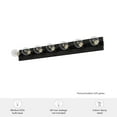 thumbnail image 6 of Hunter - Donelson 7-light Natural Black Iron, Large Vanity Light, Dimmable, Rustic Style, for Bedrooms, Dining, Living Rooms - 13053, 6 of 6