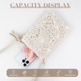thumbnail image 3 of Small Crossbody Bags for Women, Summer Boho Crossbody Phone Purse, PU Leather Crochet Crossbody Beach Bag, 3 of 12