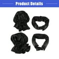 thumbnail image 6 of Vocoste 4 Pcs Heatless Hair Curler Satin Heatless Curling Rod Headband with Hair Cap Set for All Hair Types Black, 6 of 7