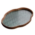 thumbnail image 3 of GROWTH TANK Begonia Flower Glass Tray Snack Countertop Bread Fruit Desk Tray Decorative Tray Clear Large, 3 of 9