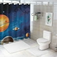 thumbnail image 7 of Pratyus Space Art Printed Shower Curtain Set with Hooks, Easy Care 100% Polyester Fiber Bathroom Decoration, Various Sizes Available 36x72, 7 of 7