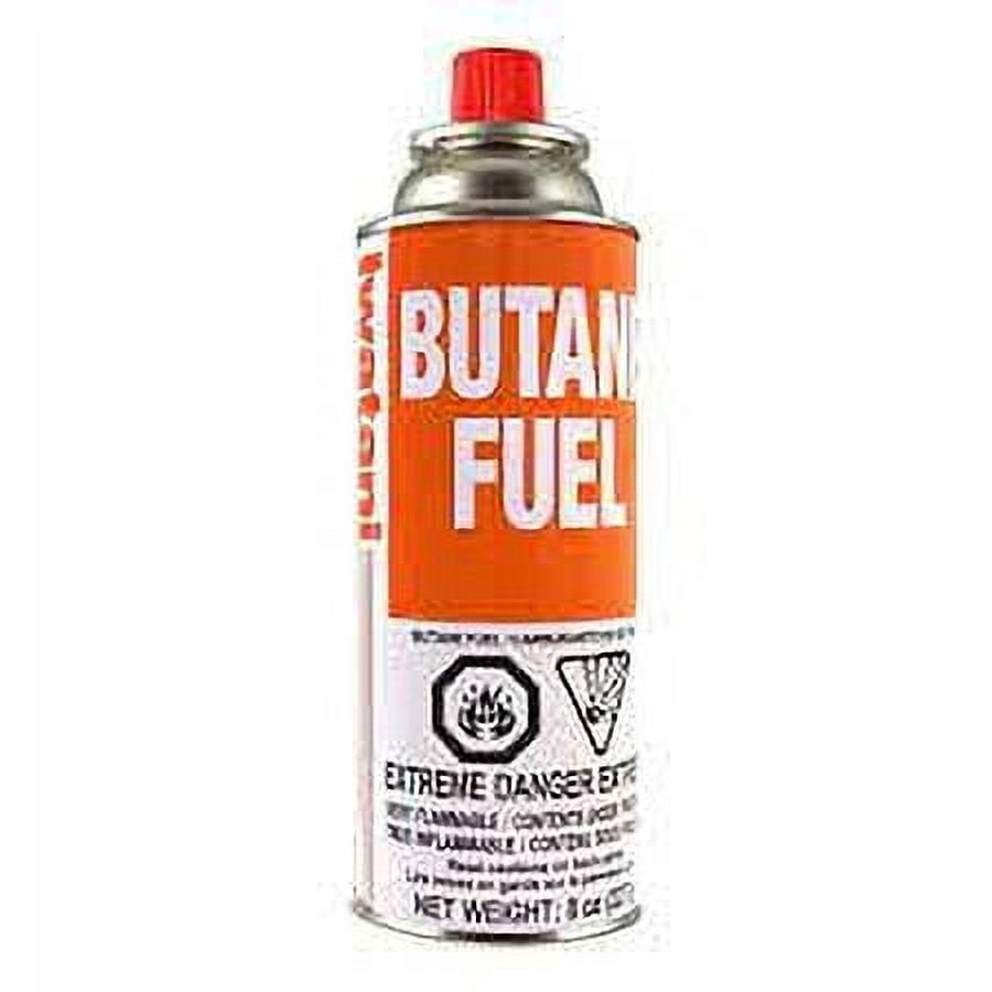 Iwatani BU-6-KR 8 oz. Butane Canister, Orange, 12 Pack