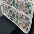 thumbnail image 3 of Spring Microwave Oven Cover, Pattern with Folk Flowers, Water Resistant Organizer with Pockets for Kitchen, 36" x 12", Teal Vermilion, by Ambesonne, 3 of 4