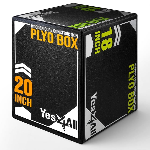Caja pliométrica 3 en 1 acolchada Yes4All 51 x 46 x 41 cm