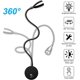thumbnail image 2 of Bedside Wall Lamp 4 Lights LED Reading Light Gooseneck Light 3W, 3000K Warm White Reading LampBlack, 2 of 5