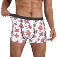thumbnail image 2 of Kdxio Men's Boxer Briefs with Purple Mushroom Print - Comfortable and Breathable Underwear for Everyday Wear, 2 of 7