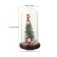 thumbnail image 2 of Árbol de Navidad de mesa con cúpula de cristal, miniárbol de Navidad con luz LED, decoración navideña sin batería, 2 of 5