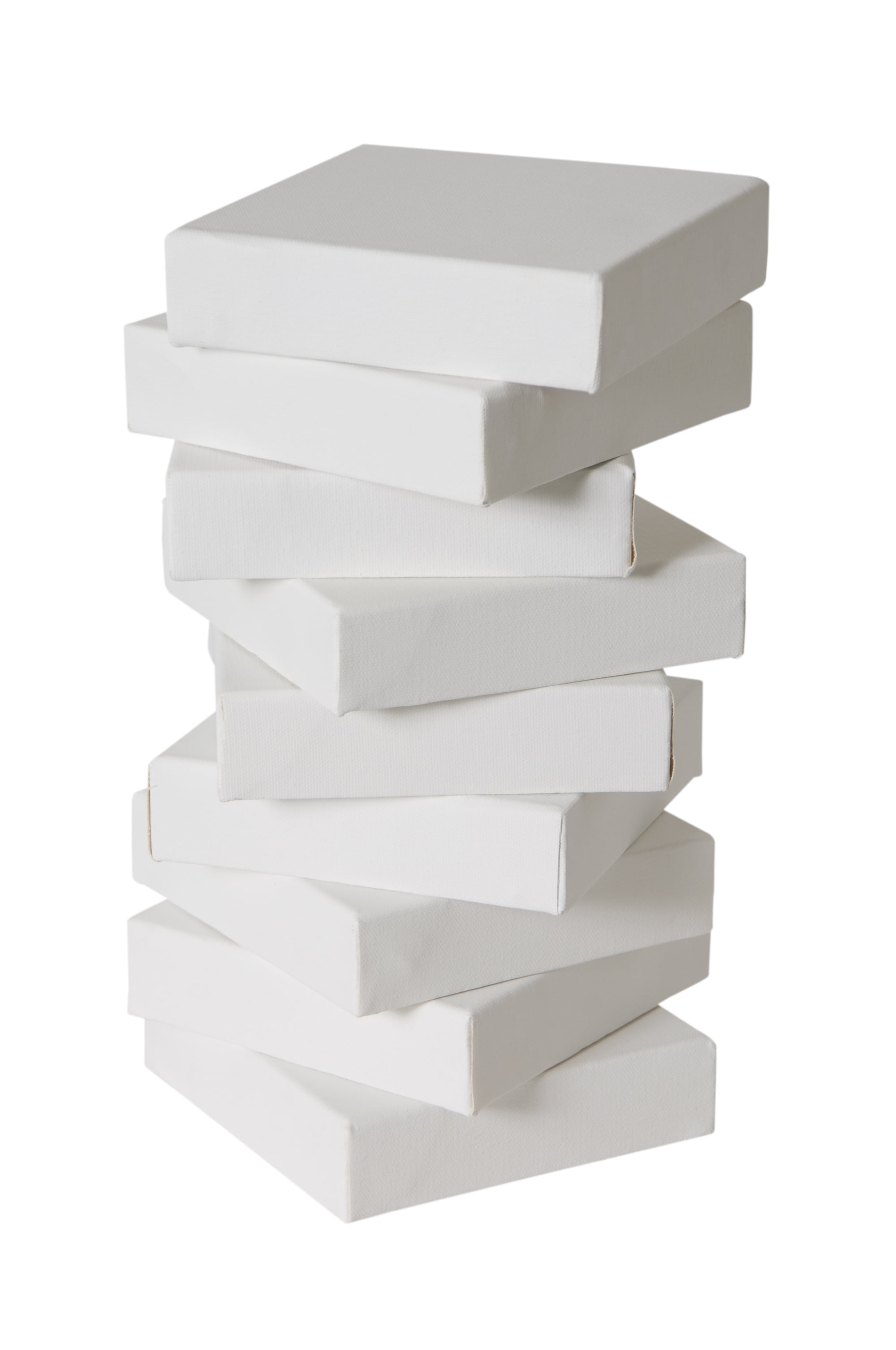 Creative Mark The Edge Deluxe Cotton 1-1/2" Deep Stretched Canvas for Painting, 4x4" Pack of 45, 14oz. Primed Weight, Universal Archival Priming, Medium Tooth, Frameless Artwork Canvas for Painters