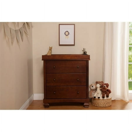 DaVinci Clover 3-Drawer Changer Dresser in Espresso