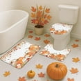 thumbnail image 6 of Fall Bathroom Set with Shower Curtain sets and Rug and Accessories, Autumn Pumpkin Sunflowers Harvest Thanksgiving Rusitc Forest Farmhouse Shower Curtain Set for Bathroom Decor 4 Pcs, 6 of 8