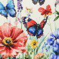 thumbnail image 6 of SHERONV Flowers Butterflies Round Tablecloth Stain-Resistant Washable 54"-58, 6 of 8