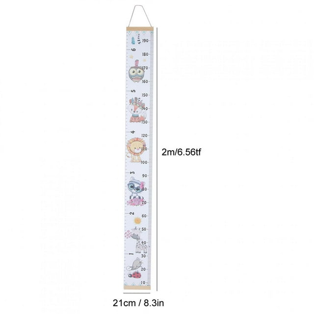 Rdeghly Growth Chart, Height Chart Cute Wall Ruler Removable Height Measure Chart Wall Sticker Height Measure Home Room Decoration Child Toy Growth Chart For Kids