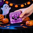 thumbnail image 5 of Halloween Squishy Ice Cube Stress Balls, Glitter Slow Rebound Square Ghost Squishy, Cute Spooky Sensory Toy for Anxiety Relief, Halloween Holiday & Birthday Gift Party Favor, 1PC Purple, 5 of 8