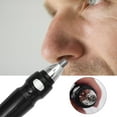 thumbnail image 4 of Electric Ear Nose Hair Trimmer Shaver Clipper Cleaner Shaving Scraping Eyebrow Shaping Safe Face Care Shaving Device without Battery (Black), 4 of 6
