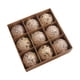 thumbnail image 3 of 9 piezas de adornos navideños de bolas decorativas colgantes, novedosas y ligeras Oro, 3 of 9
