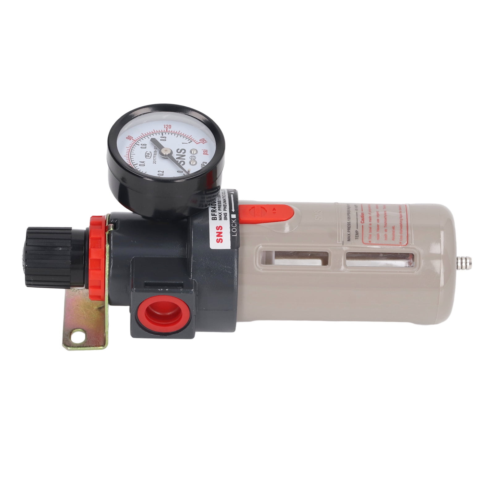 G1/2 Pneumatic Air Filter, Safe 5 Brass 40μm Filter Pore Size Oil Water
