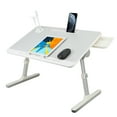 thumbnail image 3 of Baellsa Adjustable Height & Angle Laptop Bed Tray Table, Foldable Portable Lap Desk for Sofa Couch, 3 of 8