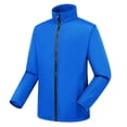 thumbnail image 1 of LSLJS Women's Fashion Fleece Solid Color Long Sleeve Interchange JacketWinter Shirt Blouse( Blue, L), 1 of 2