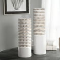 thumbnail image 3 of Uttermost Angelou Coastal Style Ceramic Vase in White (Set of 2), 3 of 4