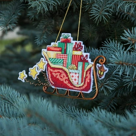 UPC: 4823069638658 | Christmas tree toy cross-stitch kit T-01C Set of pictures Christmas toys