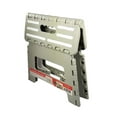 thumbnail image 2 of House 2 Home 9" Plastic 1 Step Folding Step Stool Light Gray and White Grip Stripes, 2 of 3