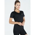 thumbnail image 6 of NELEUS Women's Compression Shirt Yoga Tight Tops Workout Athletic Short Sleeves 3 Pack,Black,US Size M, 6 of 8