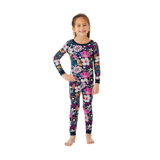 Member's Mark Girls 4-Piece Organic Cotton Pajama Set